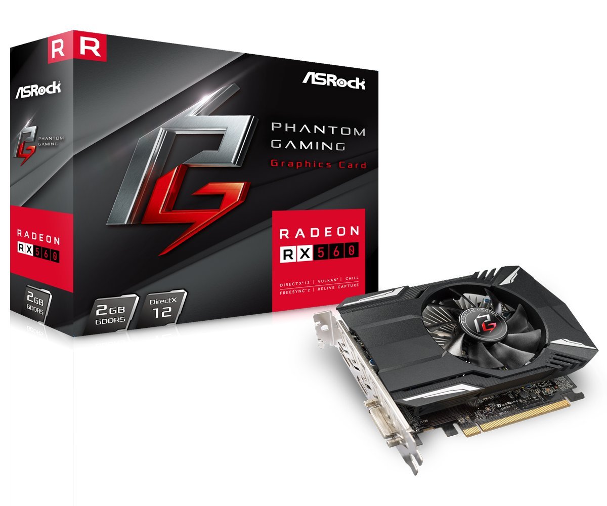 【開封・未使用】ASRock ビデオカード Radeon RX560 2G ASRockのRadeon RX560搭載グラボ｢PG Radeon RX560 2G｣発売